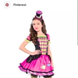 Disney Alice in Wonderland mad Hatter dress. Youth size 12/14